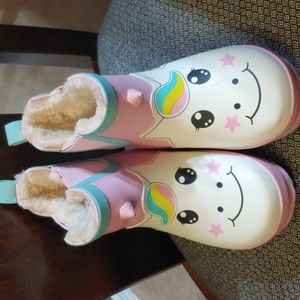 Little girls Unicorn boots 9/10